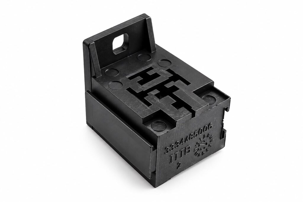 CONECTOR 5 VIAS FÊMEA BASE DE RELÉ COM ABA DE FIXAÇÃO