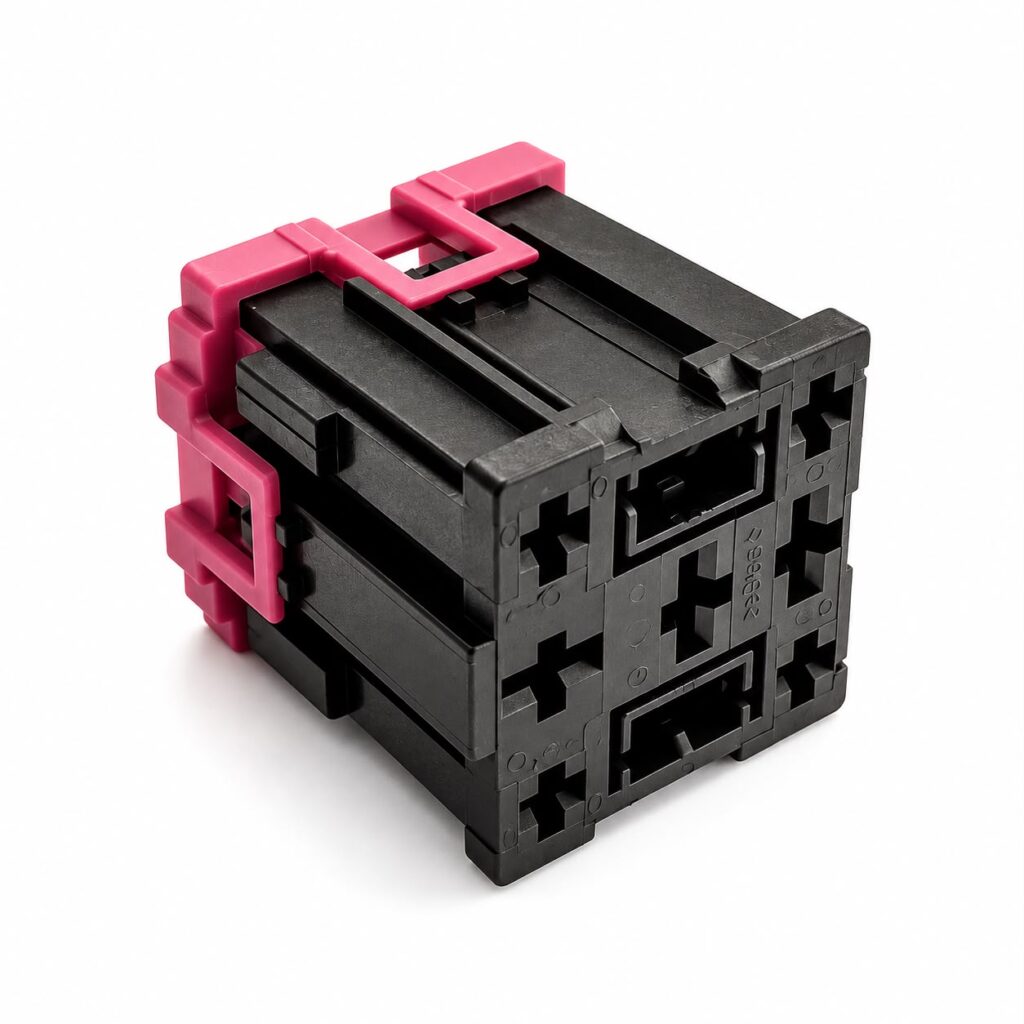 CONECTOR 9 VIAS FEMEA BASE PORTA RELÉ
