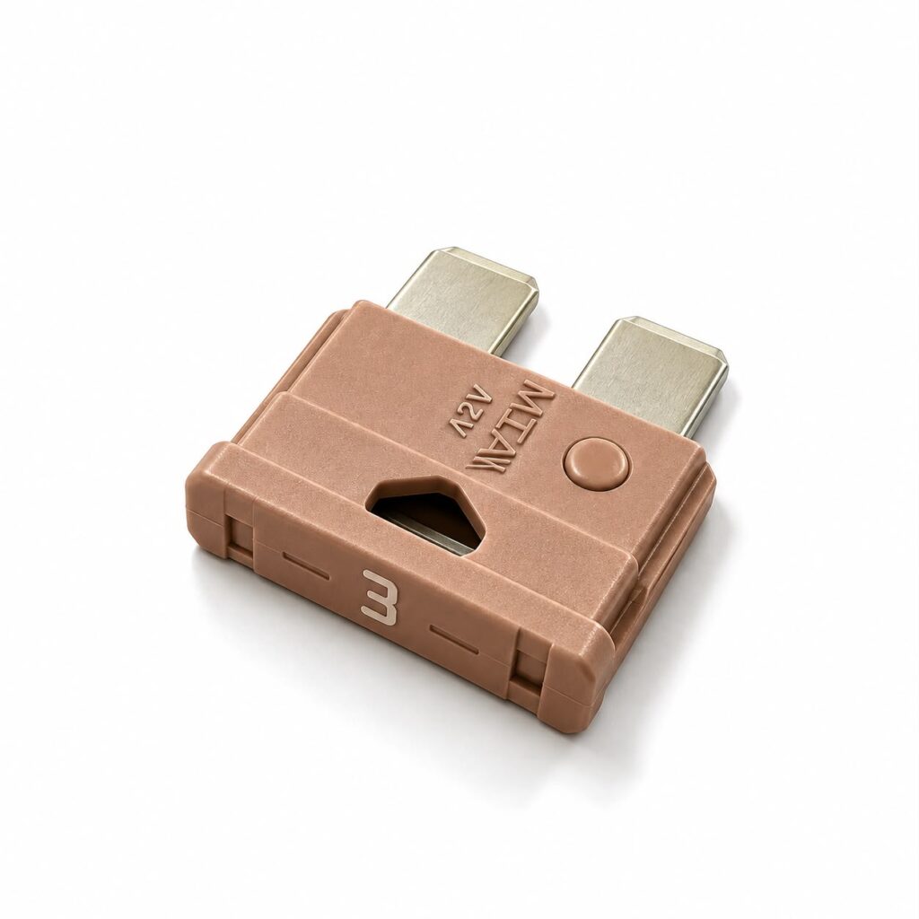 FUSÍVEL UNIVAL 3A MARROM MTA
