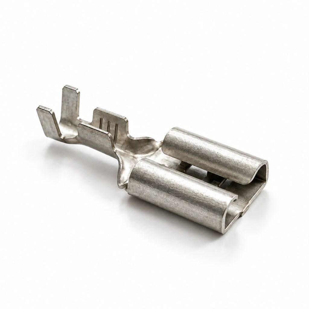 TERMINAL FEMEA FASTON ENCAIXE 9,5MM COM TRAVA ESTANHADO