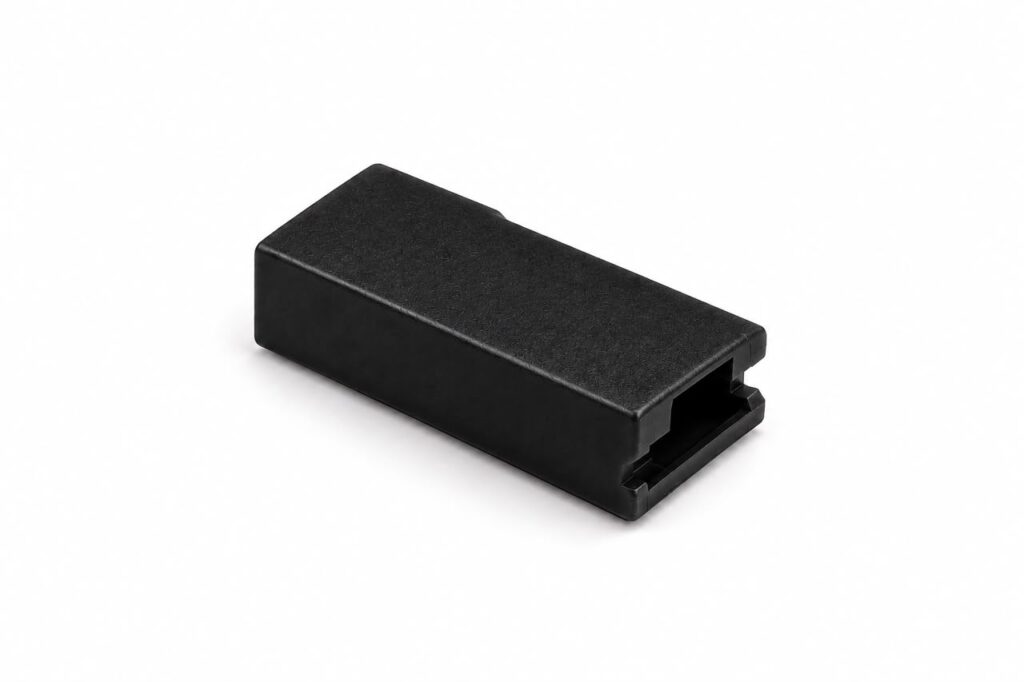 CONECTOR 1 VIA FEMEA CAPA FASTON 6,3MM PRETO