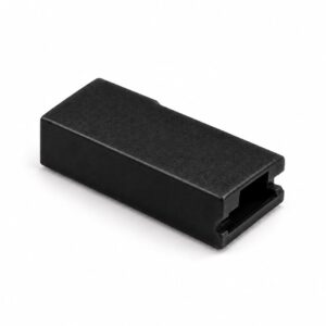 CONECTOR 1 VIA FEMEA CAPA FASTON 6,3MM PRETO