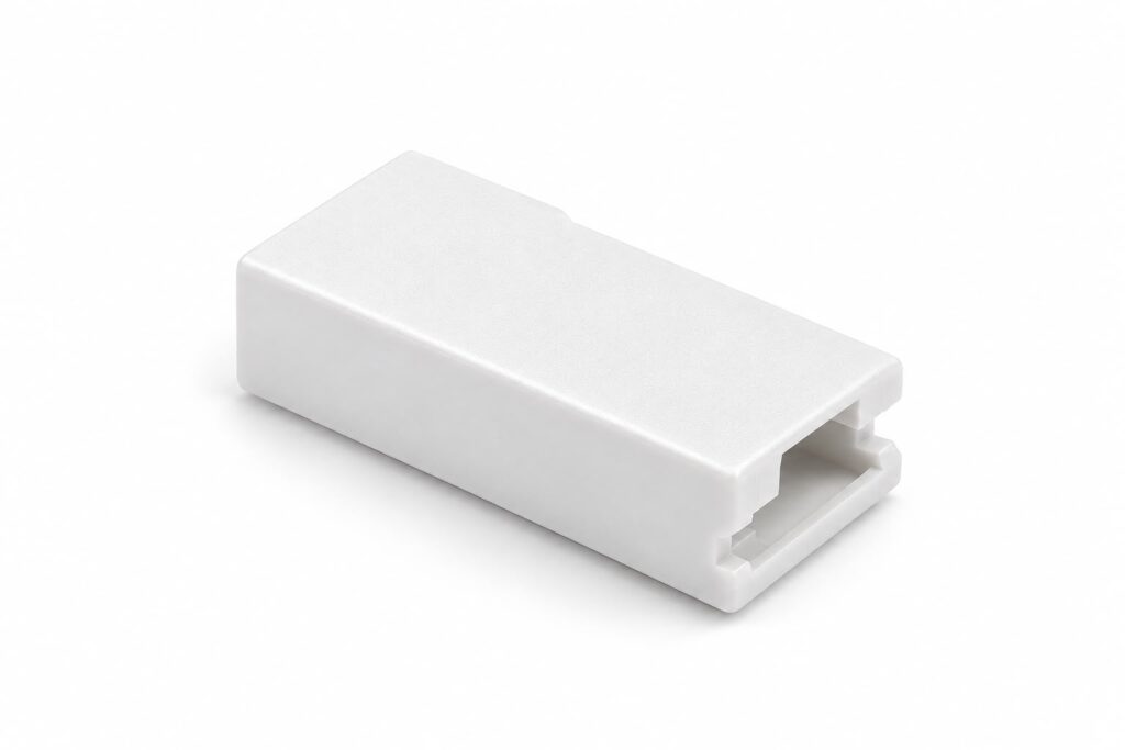 CONECTOR 1 VIA FEMEA CAPA FASTON 6,3MM BRANCA
