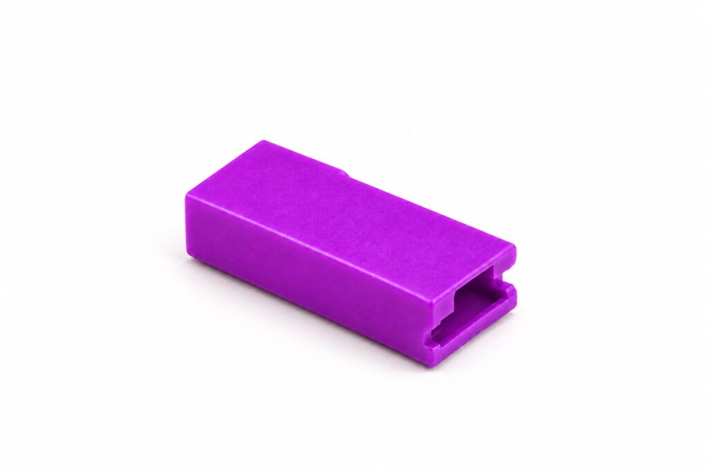 CONECTOR 1 VIA FEMEA CAPA FASTON 6,3MM ROXA